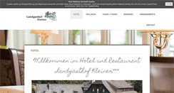 Desktop Screenshot of landgasthof-kleiner.de