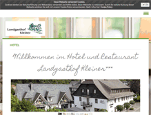Tablet Screenshot of landgasthof-kleiner.de